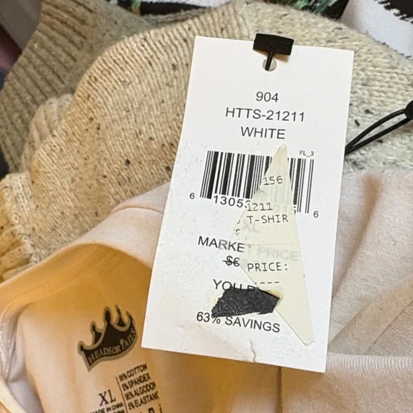 Leopard Print Men’s Shirt - Orange and White - Picture 3 of 3